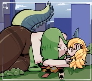 female giantess meme monster_girl pantyhose sleeping tagme