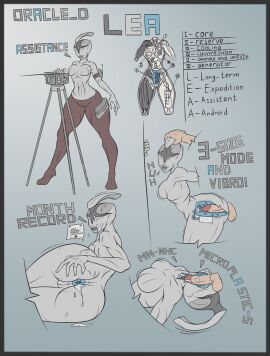 after_anal anal analis anatomy android antenna anus anus_focus ass asshole blue_anus blue_insides blue_tongue breasts cum_collecting cum_everywhere cum_in_ass cum_in_mouth cum_on_body cum_on_face cum_out_ass dismembered_arm dripping_cum eyeless female from_behind grey_body horn horn_holding huge_lips instrument licking_cum oracle_dominus oral robot robot_girl sexbot silicone smiling synthetic text thick_thighs wiggle_lines x-ray