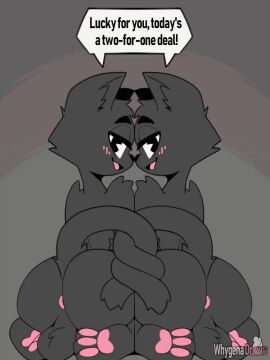 2023 3:4 animated anthro anus ass ass_to_ass backsack balls ballsack black_body black_fur blush bouncing_ass bouncing_butt dialogue domestic_cat duo entwined_tails felid feline felis fur genitals grey_background looking_at_viewer looking_back male male/male mammal nose_to_nose pac-man_eyes paws presenting presenting_hindquarters shaking_ass shaking_butt short_playtime simple_background symmetry tagme tail tail_coil take_your_pick talking_to_viewer text twins whygena