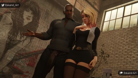 1boy 1girls 3d ass big_ass big_breasts breasts curvaceous curvy curvy_figure dark-skinned_male dark_skin eskandart female fully_clothed gwen_stacy gwen_stacy_(spider-verse) hips hourglass_figure imminent_sex interracial legs light-skinned_female light_skin male male/female marvel marvel_comics mature mature_female no_penetration slim_waist spider-gwen spider-man:_across_the_spider-verse spider-man:_into_the_spider-verse spider-man_(series) straight thick thick_legs thick_thighs thighs top_heavy voluptuous waist wide_hips