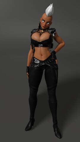 3d 3d_model blender blender_(software) blender_eevee female marvel marvel_comics ororo_munroe storm_(x-men) supurattabrain x-men