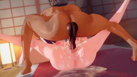 1boy 1girls 3d anal anal_penetration anal_sex animated areola ass breasts creampie dark-skinned_male dark_skin duo duo_focus fast_thrusts fat_ass female fluids hi_res highres hongcha03 interracial large_ass large_breasts large_penis light-skinned_female light_skin looking_pleasured male mating_press missionary_position moe_ninja_girls mp4 naked netorare nipples no_sound nude nude_female pale-skinned_female pale_skin penis pussy riding_penis rough_sex sex thick_ass thick_thighs turbo_fuck vaginal_penetration video voluptuous wide_hips yamabuki_suou