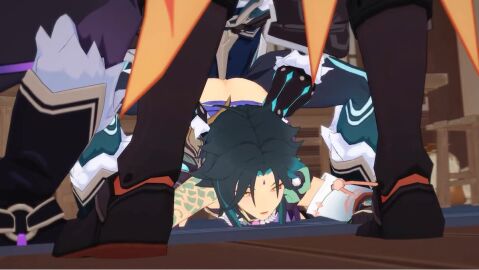 ass_grab ass_up bottom_xiao face_down_ass_up fatui femboy gay_sex genshin_impact humillation raped_by_monster tagme video xiao_(genshin_impact) yaoi
