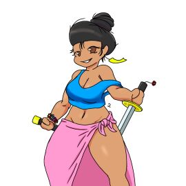 big_breasts breasts dark_skin female flor_nei_(nenei) milf nenei original original_character