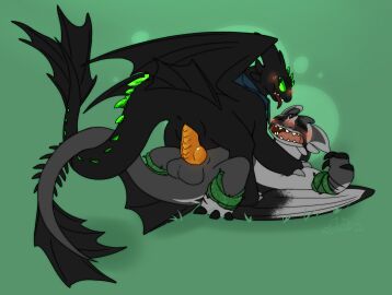 anus ass balls black_body blush claws dragon dreamworks duo erection european_mythology female female_penetrated feral fury_(httyd) genitals henschell hi_res how_to_train_your_dragon lying male male/female male_penetrating male_penetrating_female membrane_(anatomy) membranous_wings mythological_creature mythological_scalie mythology night_fury nude on_back paws penetration penis pussy scalie scarecrow_(night) sex strikey tail vaginal vaginal_insertion vaginal_penetration vaginal_sex western_dragon wings