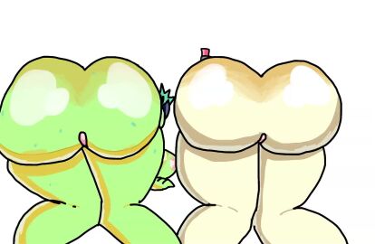 alli_(brawl_stars) animated animation ass ass_focus ass_slap ass_slapping black_hair crocodile crocodilian double_penetration gif green_skin huge_ass jelly_bread lesbian_sex sex sound_effects supercell tagme toy video willow_(brawl_stars) yellow_eyes yuri