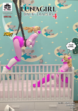 3d abdl baby_slave blonde_hair bondage catsuit cosplay crime_fighter degradation depowered diaper domme female fetish gagged hero humiliation infantilization latex lunagirl metalic_arms miteens pacigag parody punished restrained rubber socks spanking superheroine teenager tied_up torment training transformation uniform