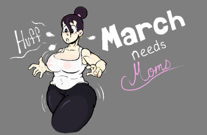 after_transformation black_hair bun chubby female heart-shaped_pupils judatf light-skinned_female light_skin march_needs_moms milf mtf_transformation original_character post-transformation see-through_clothing tagme tank_top transformation