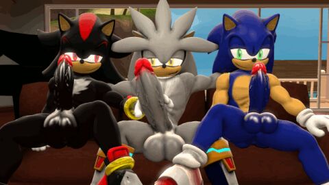 3boys 3d animated at balls black blowjob blue boys cock couch cum front fur gay group huge jerking jerkingoff long looking male masturbation mtymac mutual off penis penises room sega shadow_the_hedgehog silver_the_hedgehog sonic_(series) sonic_the_hedgehog sonic_the_hedgehog_(series) together view viewer white_background