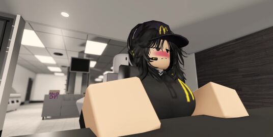 3d 3d_(artwork) 3d_animation animated ass ass_on_face balls big_ass blushing breasts clothing facesitting licking_ass mcdonald's no_sound penis penis_in_pussy roblox roblox_studio robloxian self_upload sex straight stupidzewl tagme uniform vagina vaginal_penetration video