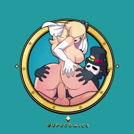 animated anti_groove cowgirl_position earrings gloves hand_on_ass honeymoon mario_(series) nude_female penetration princess_rosalina pussy sex shy_guy super_mario_bros. super_mario_galaxy tagme upscomics vaginal_penetration vaginal_sex video video_games wedding_dress wedding_veil