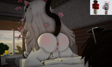 1boy 1girls 3d anus ass big_ass big_breasts breasts brother_and_sister cat_ears cat_tail cheating cheating_girlfriend cowgirl_position cuckold cum cum_in_pussy cum_inside erickamae2729 female luna_(erickamae2729) male netorare ninjashyper2 noob ntr penis pussy r15 reference_image reverse_cowgirl_position riding riding_penis roblox roblox_avatar robloxian self_upload sooya_(shiinamashiro33) tagme white_body white_hair white_skin window