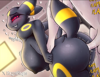 animal_humanoid anthro ass balls big_ass big_breasts big_butt black_body black_fur black_nipples blush bodily_fluids breasts bubble_ass bubble_butt cum duo eeveelution erection eyebrows faceless_character faceless_male female female_penetrated fur fur_thick_thighs furry generation_2_pokemon genital_fluids genitals glowing glowing_eyes glowing_markings hi_res huge_ass huge_breasts huge_butt human human_on_anthro interspecies male male/female male_penetrating mammal markings moan nintendo nipples non-human_areolae nude penetration penis pokemon pokemon_(species) pussy pussy_juice_on_penis raised_tail raynstegn red_eyes sex sound_effects sweat sweaty_ass sweaty_body sweaty_breasts sweaty_butt sweaty_genitalia sweaty_legs sweaty_thighs tail teeth text umbreon vaginal_fluids wide_hips yellow_markings