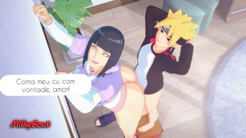 1boy 1girls 3d age_difference ass boruto:_naruto_next_generations female hyuuga_hinata incest male milkybout mother mother_and_son naruto naruto_(series) no_panties penetration sex son uzumaki_boruto uzumaki_hinata younger_penetrating_older