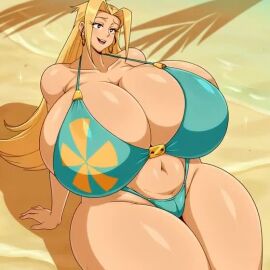 1girls ai ai_animation ai_generated ass big_ass big_breasts big_butt bikini cream_vanilla jm_bull_64 tagme video