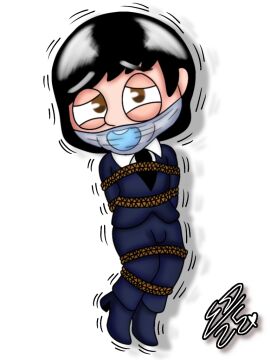 1boy bondage chubby_cheeks gagged male paul_mccartney rope_bondage the_beatles