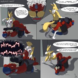 2024 all_fours anal anal_sex anthro areola arm_tuft arms_tied ball_gag bandai_namco big_areola big_breasts biped black_nose black_sclera blue_eyes bondage bound breasts canid canine chastity_cage chastity_device claws comic countershade_torso countershading dialogue digimon digimon_(species) digitigrade dipstick_ears dipstick_tail doggy_style dominant dominant_female dragon duo ear_markings english_text eyebrows female female_penetrating female_penetrating_male fox from_behind_position gag gagged gloves_(marking) hi_res inside kyrdyrre_(character) leg_markings legs_tied looking_at_another looking_at_partner lube male male/female male_penetrated markings muffled multicolored_body multicolored_ears mythological_creature mythological_scalie mythology neck_tuft nipples nude object_in_ass open_mouth pegging penetration permanent_chastity permanent_chastity_device raevild red_body renamon scalie sex sex_toy sex_toy_in_ass sex_toy_insertion sex_toy_penetration shoulder_tuft socks_(marking) speech_bubble strap-on strapon strapon_in_ass strapon_sex tail tail_markings tail_tied teeth text toe_claws tongue toying_partner tuft two-tone_body white_body white_countershading white_markings wings_tied yellow_body