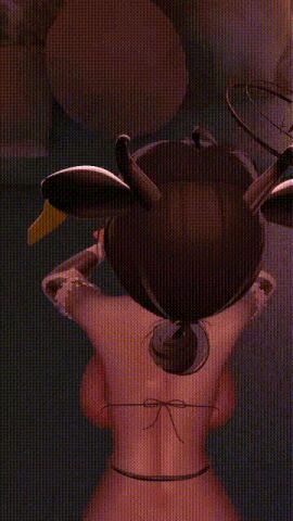 aikavixy big_breasts black_hair breasts cow_girl female gif milltina_(vrchat) sex twitter twitter_username vrchat