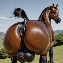 1boy ai_generated animated anus anus_focus ass ass_bigger_than_head ass_clap ass_clapping ass_focus asshole back_view balls ballsack beastiality belly big_ass big_balls big_belly big_butt big_testicles big_thighs black_body black_eyes brown_fur bubble_ass bubble_butt butt_focus casual casual_exposure casual_nudity chubby chubby_anthro chubby_belly chubby_male curvaceous curvaceous_body curves curvy curvy_body curvy_hips donut_anus equid equine equine_anus equine_genitalia equine_penis fat fat_ass fat_butt fat_male feral feral_only furry furry_male furry_only gaping_anus hanging_balls horny horny_face horny_male horse horseballs huge_ass huge_balls huge_butt huge_testicles kkstallion looking_at_viewer looking_back looking_pleasured male male_only meadow obese outdoor_nudity outdoors puffy_anus sagging_balls saggy_balls sky solo stallion tagme tail testicles twerk twerking video viewed_from_behind wide_ass wide_hipped_anthro wide_hips wide_thighs