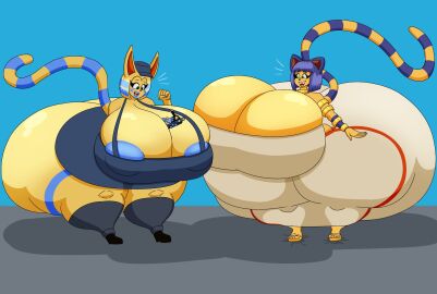 ankha_reinhart_(user3345) big_ass big_breasts breasts bubble_butt cleavage female furry huge_ass huge_breasts hyper_ass tagme thick_thighs user3345 wide_hips