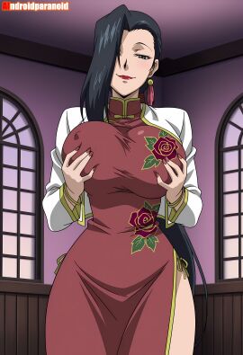 1girls ai_generated aindroidparanoid ass big_ass big_breasts big_butt black_lagoon breast_grab breasts busty china_dress curvy cute fat_ass female female_only hair hi_res hips huge_ass huge_breasts human large_ass large_breasts legs narrow_waist shenhua slim_waist squeezing tagme thick_ass thick_thighs voluptuous waist wide_hips