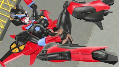1boy 1girls 3d 3d_(artwork) 3d_animation alien_robot animated animated_image ass big_ass big_breasts black_skin blue_eyes blue_nipples blue_pussy bouncing_breasts breasts built-in_high_heels cybertronian donkboy female geisha glowing_pussy human human_penetrating imminent_penetration imminent_sex large_penis larger_female larger_penetrated male on_back on_floor penis pleasure_face pussy red_eyes red_lipstick red_skin robot robot_girl sex size_difference small_but_hung small_dom_big_sub tagme transformers trawert two_tone_body vaginal_penetration video wet_pussy windblade windblade_(trawert)