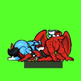 animated bates_(oh_so_hero!) big_penis furry gay joe_(oh_so_hero!) male oh_so_hero! penis undressing yaoi