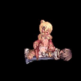 1boy 1girls animated artist_request black_hair blonde_hair breasts clothed_sex clothing female female_on_top gypsy gypsy_(ragnarok_online) male paladin paladin_(ragnarok_online) pixel_art pussy ragnarok_online small_breasts transparent_background vaginal_penetration