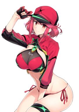 baseball_cap female pyra pyra_(xenoblade) unknown_artist xenoblade_(series) xenoblade_chronicles_2