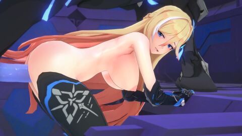 blonde_hair durandal_(honkai_impact) horse tagme video weaver
