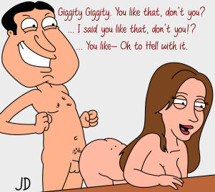 1boy 1girls 2025 20th_century_fox 20th_century_studios 2d 2d_(artwork) 4_fingers accurate_art_style ambiguous_penetration artist_name ass big_chin black_hair brown_hair chest_hair clavicle completely_nude_female completely_nude_male curly_pubic_hair deaf deaf_girl dimples_of_venus english_text eyelashes family_guy female first_porn_of_character funny fuzzy_door_productions glenn_quagmire j_d lipstick male older_male pubic_hair sex stella_(family_guy) straight teeth text thrusting white_background