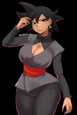 1girls abigbrother artist artist_name artist_signature big_boobs big_breasts black-eyed_female black-haired_female black_clothes black_clothing black_eyes black_hair boob_window breasts cameltoe cleavage cleavage_window clothed clothed_female clothing dragon_ball dragon_ball_sparking!_zero dragon_ball_super dragon_ball_z eyelashes female female_focus female_goku female_goku_black female_only female_saiyan genderswap genderswap_(mtf) goddess goku_black grey_ring huge_boobs huge_breasts large_breasts lips long_nails mole mole_on_breast no_panties parted_lips pink_nail pink_nail_polish pink_nails potara potara_earring potara_earrings pussy ring rule_63 saiyan saiyan_female spiked_hair spiky_hair thick thick_hips thick_thighs time_ring