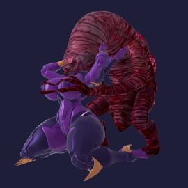 3d airachnid ass big_ass big_breasts black_panties breasts built-in_high_heels face_sucking female hands_on_breasts head_capture high_heels interspecies monster neuralentr0py panties purple_body purple_lipstick robot robot_girl robot_humanoid stiletto_heels tentacle thighhighs thighs transformers transformers_prime trawert very_high_heels vore worm_vore