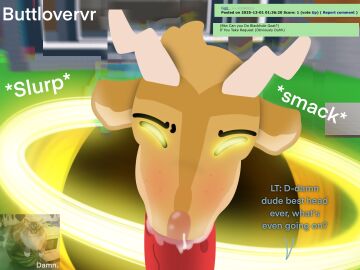 2boys aged_up blackhole brown_fur buttlovervr cum cum_in_mouth cum_in_nose cum_inside cumshot_in_mouth deepthroat ejaculation ejaculation_in_mouth gay gay_blowjob gay_sex goat goat_boy goat_horns meme meme_in_the_background mouth_full_of_cock offscreen_male oral oral_sex penis penis_in_mouth red_penis roblox roblox_game saliva saliva_drip saliva_on_penis self_upload steal_a_brainrot sucking sucking_off sucking_penis swallowing swallowing_cum swallowing_penis_while_deepthroat text