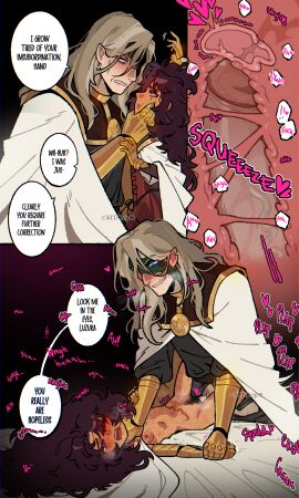 1boy 1girls adult_and_teenager age_difference asphyxiation belos blush brown-skinned_female brown_hair brown_skin brown_skinned_female caiiieope correction dialogue emperor_belos female hairy_pussy heart interracial latina latina_female luz_noceda male master master_and_servant missionary_position old_male older_male onomatopoeia penis penis_in_pussy philip_wittebane pubic_hair pussy scars servant size_difference tan_body teenage_girl teenager the_owl_house thick_penis veiny_penis x-ray younger_female