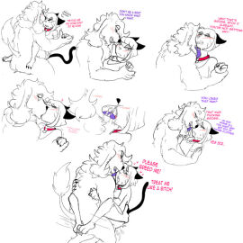 english_text fangs female straight tongue wolf