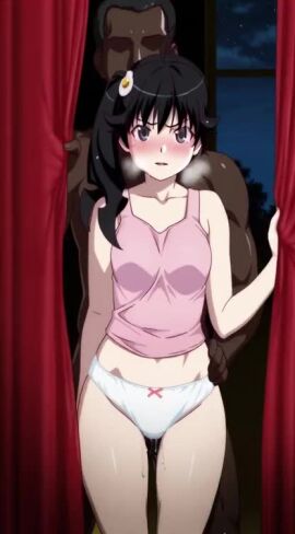 ai_assisted ai_generated animated araragi_karen monogatari_(series) tagme video