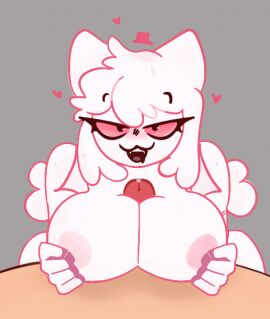 animated animation_meme_community boobjob breasts female furry mwur pov request reverse_fluff sweatdrop