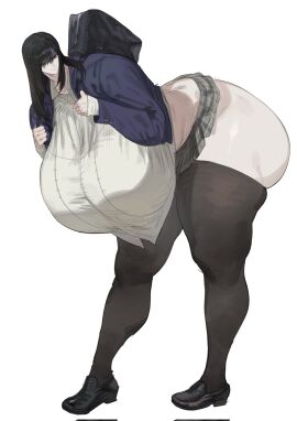 1girls ass big_ass big_breasts big_butt black_hair black_hair_female boobw breasts clothed clothed_female female female_focus female_only fully_clothed giantess gigantic_ass gigantic_boobs gigantic_breasts gigantic_butt huge_ass huge_boobs huge_breasts huge_butt legwear long_hair long_hair_female looking_at_viewer maotthat mini_giantess original original_character school_girl schoolgirl senpai solo solo_female solo_focus student tall_female tall_girl tall_woman thigh_highs thighhighs