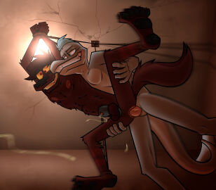 5_toes absurd_res anal anal_sex ankles_tied anthro anus ass balls basement belly black_nose black_pawpads blue_eyes blue_hair blurred_foreground bodily_fluids bondage bound brown_belly brown_body brown_fur canid canine canis ceiling_lamp cetacean chastity_cage chastity_cage_only chastity_device chastity_device_only claws clenched_teeth cracked_ceiling deep_penetration devious_grin dolphin domi_(domidark) domidark dominant dominant_male dripping duo feet fluffy fluffy_tail from_behind_position fur genital_fluids genitals grey_body hair hands_above_head hi_res holding_both_legs inside lamp low-angle_view male male/male male_penetrated male_penetrating male_penetrating_male mammal marine metal_chastity_cage motion_blur nipples nude pawpads penetration penile penile_penetration penis penis_in_ass penis_tip perineum pink_penis precum precum_drip questionable_consent red_eyes restrained_arms restrained_legs restraints rope rope_bondage sex shark_tail sheath_cage slim_male spread_legs spreading standing standing_sex stomach_bulge suspended_in_midair suspension tail teeth thrusting tied_to_ceiling toe_claws toes toothed_whale white_belly white_sclera wolf worm's-eye_view wrists_tied wrists_together yellow_sclera zoop