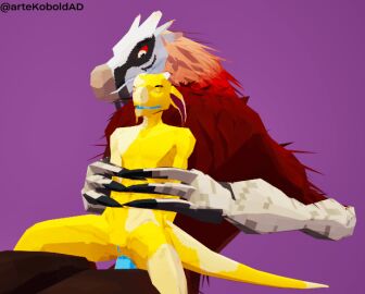 3d accipitrid accipitriform anal anal_sex animal_genitalia animated anthro avian baze bearded_vulture bird blue_penis claws cuntboy cuntboy/male cuntboy_penetrated digital_media_(artwork) duo erection feathers fleshlight_position genital_slit genitals holding_another holding_partner horn intersex intersex/male intersex_penetrated interspecies kobold kobold_dellarte loop low_poly male male_penetrating nude old_world_vulture on_bottom on_top open_mouth penetration penis reptile reverse_cowgirl_position scalie sex simple_background size_difference tail vulture