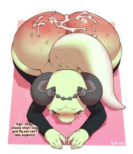 1girls after_anal after_sex after_spanking alternate_version_available anal_abuse anal_rape anthro ashy_(koboldthiefashy) ass ass_bigger_than_head ass_focus big_ass big_butt borvar bottom_heavy bottomless bowing bubble_ass bubble_butt bumrape clothing cum cum_in_ass cum_in_pussy cum_inside cum_on_ass cum_on_body curvaceous curvy curvy_figure dialogue dubious_consent english_text face_down_ass_up female female_only horns huge_ass kobold mostly_nude original pussy questionable_consent red_ass scalie shortstack solo solo_female tagme tail teardrop tears tears_of_pain text thick_thighs tremble_spikes trembling voluptuous voluptuous_female wide_hips