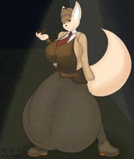 2021 2d aggressive_retsuko aggretsuko anthro balls bardicdragoon big_balls big_breasts big_penis breasts bulge canid canine clothed clothing detective detective_hat detective_outfit fennec fenneko fox furry furry_futa furry_intersex furry_only futanari genitals huge_balls huge_breasts huge_cock humanoid_genitalia hyper hyper_balls hyper_genitalia hyper_penis intersex magnifying_glass mammal oversized_balls penis sanrio smooth_fur solo