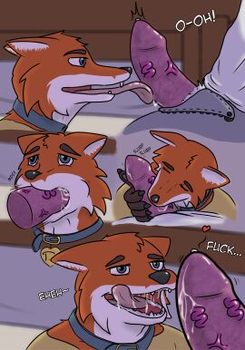 absurd_res anthro canid canine canis clothed clothing comic dialogue digital_media_(artwork) domestic_dog duo english_text erection family fellatio fox genitals hi_res hidden humor husky lgbt love male male/male mammal nordic_sled_dog nude oral oral_penetration penetration penile penis public romantic romantic_couple sagilmito sex simple_background slice_of_life spitz text tongue