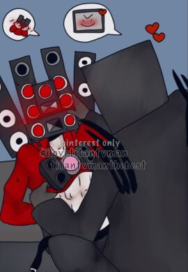 2d gay male no_visible_genitalia non-human non-human_only screen_face skibidi_toilet tagme titan_speakerman_(skibidi_toilet) titan_tv_man_(skibidi_toilet) tv_head