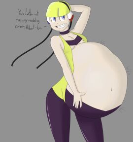 breasts elesa_(pokemon) female hilbert_(pokemon) pokemon pyxxyl vore vore_belly