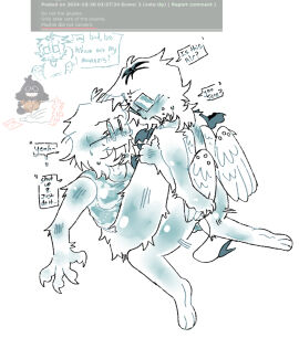 balls balls_visible_through_thighs bive_(regretevator) consent glasses male oc oc_x_canon piercing piercings regretevator roblox roblox_game sp4rkl3a55 tagme tank_top tank_top_only wings