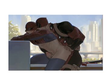 deadpool gay lkikai male male/male male_only marvel marvel_comics peter_parker spider-man spider-man_(series) wade_wilson