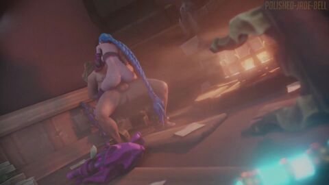 1boy 1girls 3d animated areola armwear ass athletic athletic_female audible_creampie blue_hair bondage breasts cowgirl_position creampie cum cum_in_pussy cum_inside cum_overflow duo faceless_male female femdom firearm footwear handgun handwear huge_cock human jinx_(league_of_legends) kaliethva large_ass large_penis league_of_legends legwear longer_than_30_seconds male malesub medium_breasts nipples nude nude_male partially_clothed_female penis peristalsis pink_eyes polished-jade-bell pussy riot_games rough_sex round_ass sitting sitting_on_chair sitting_on_lap sitting_on_penis sitting_on_person sound straight thick_penis thick_thighs thighhighs throbbing_penis tied vaginal vaginal_penetration vaginal_sex video weapon