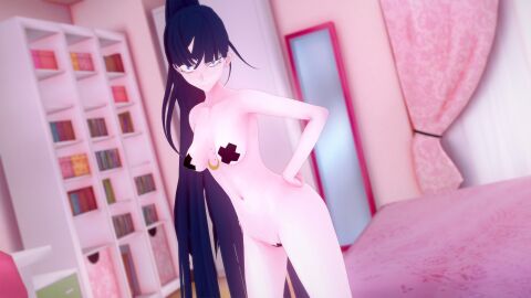 3d ado_(music-artist) breasts female naima_(ado) naked
